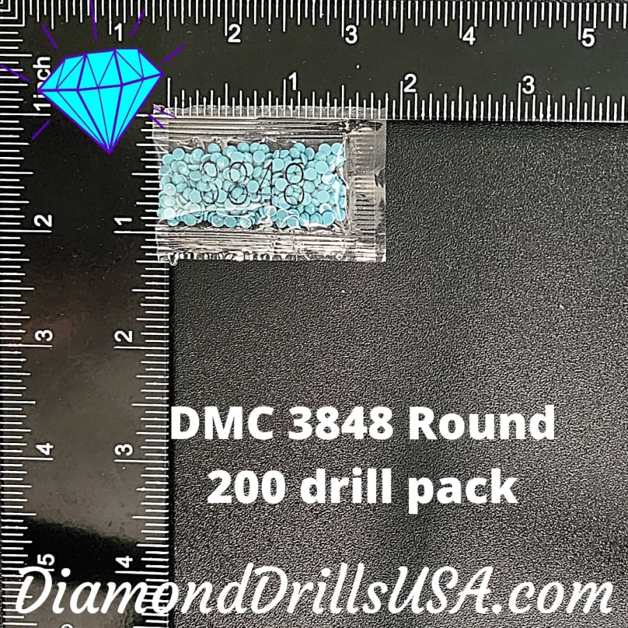 DMC 3848 ROUND 5D Diamond Painting Drills Beads DMC 3848