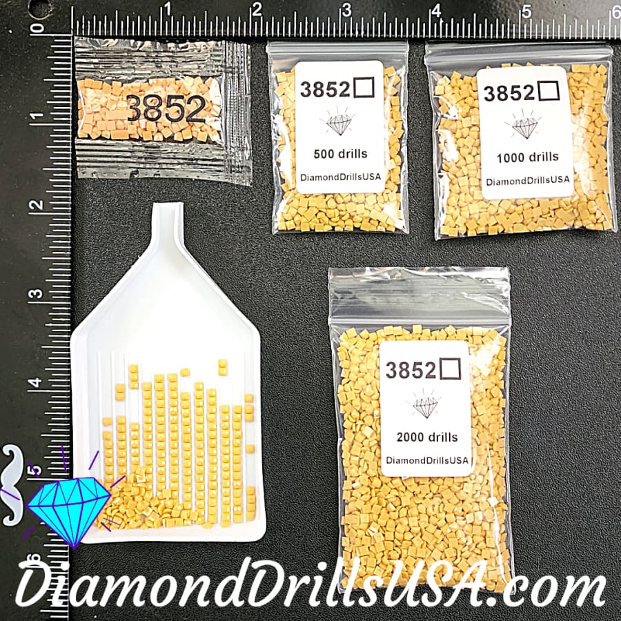 DMC 3852 SQUARE 5D Diamond Painting Drills Beads DMC 3852