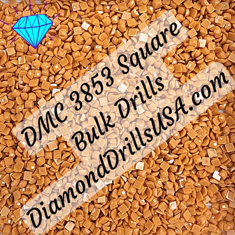 DMC 3853 SQUARE 5D Diamond Painting Drills Beads DMC 3853