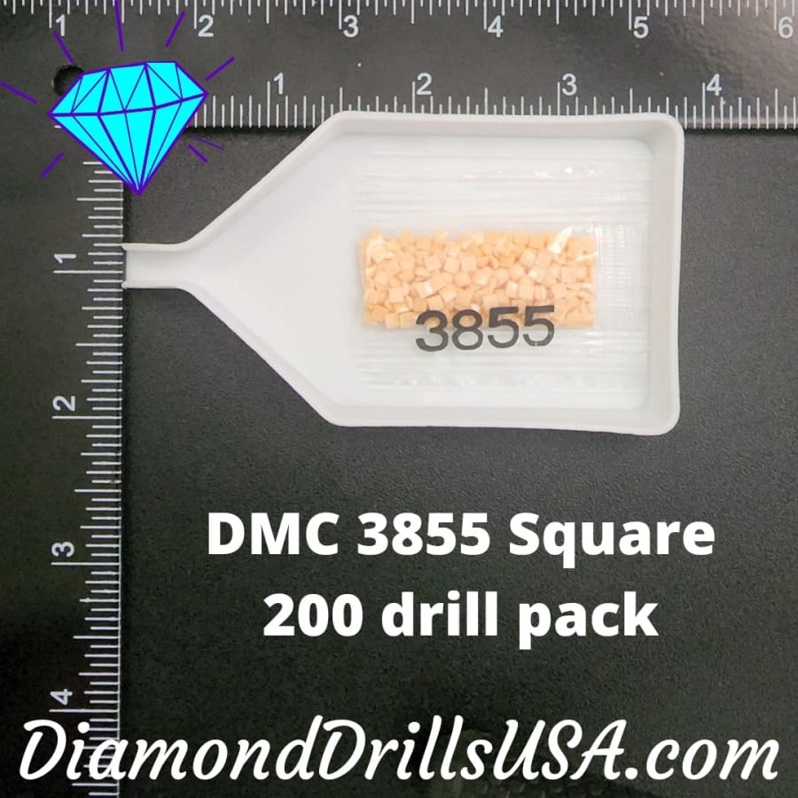 DMC 3855 SQUARE 5D Diamond Painting Drills Beads DMC 3855