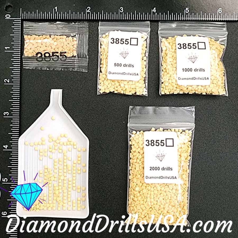 DMC 3855 SQUARE 5D Diamond Painting Drills Beads DMC 3855