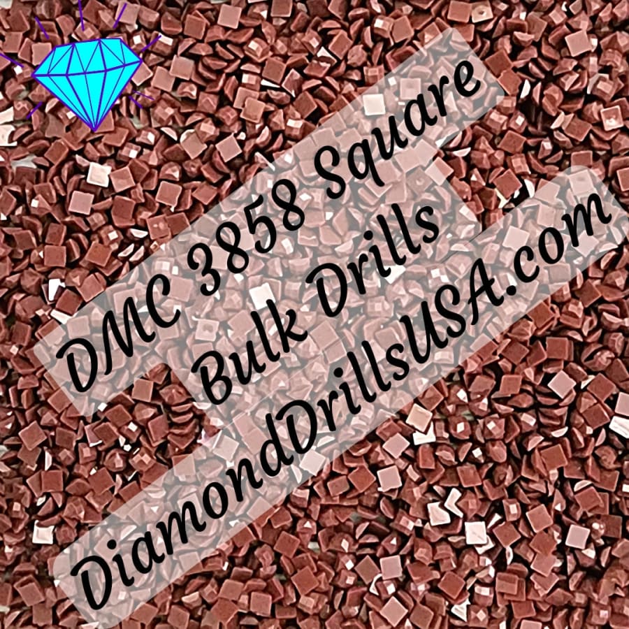 DMC 3858 SQUARE 5D Diamond Painting Drills Beads DMC 3858
