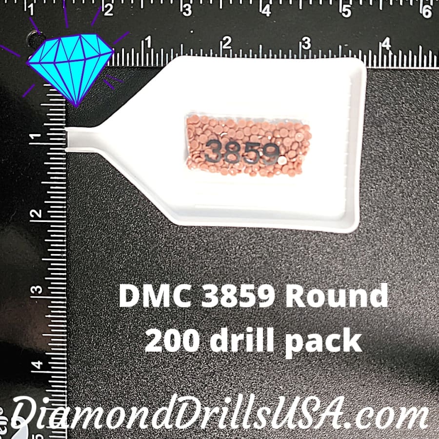 DMC 3859 ROUND 5D Diamond Painting Drills Beads DMC 3859