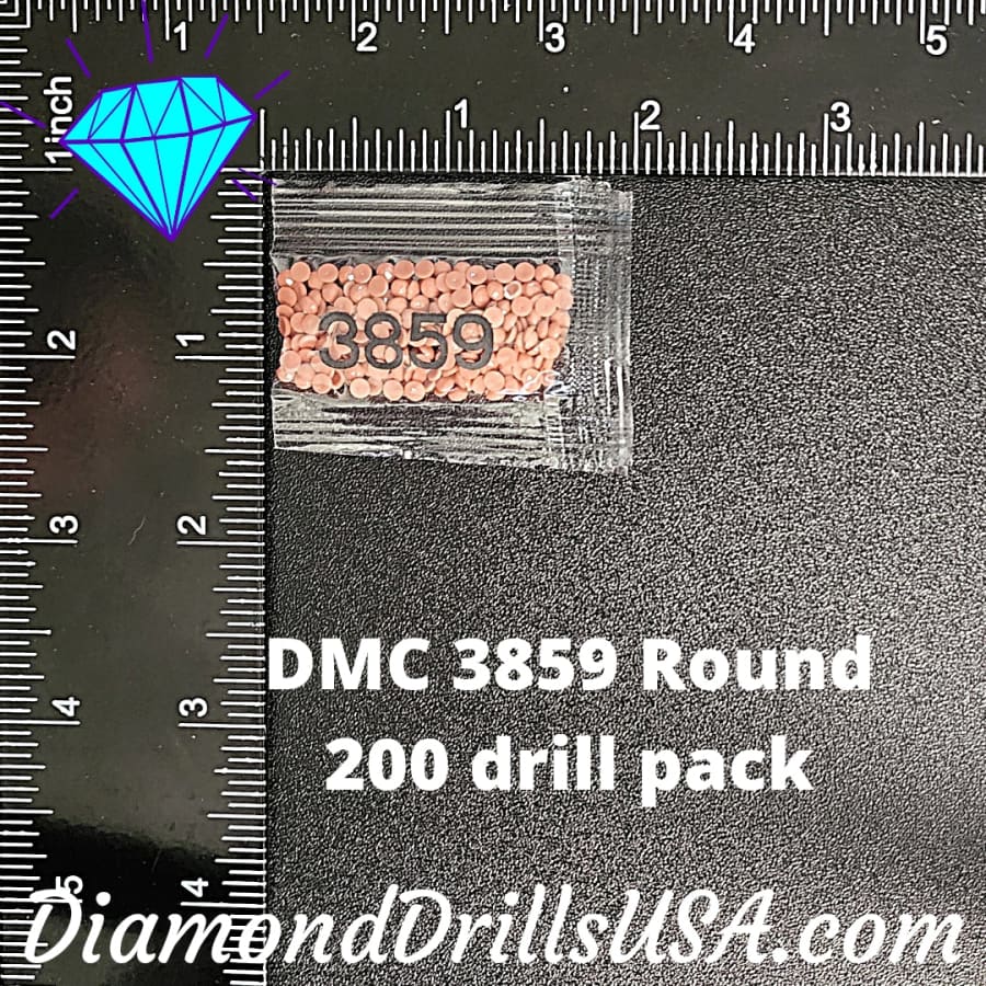 DMC 3859 ROUND 5D Diamond Painting Drills Beads DMC 3859