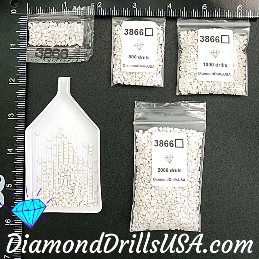 DMC 3866 SQUARE 5D Diamond Painting Drills Beads DMC 3866