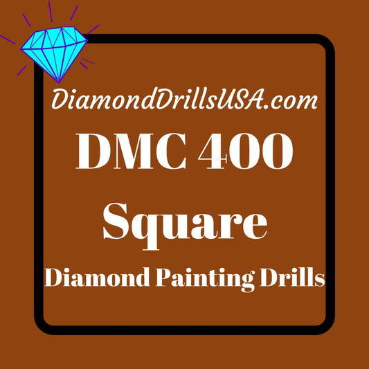 DMC 400 SQUARE Diamond Painting Drills Beads DMC 400 Dark