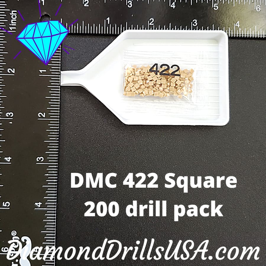 DMC 422 SQUARE 5D Diamond Painting Drills Beads 422 Light