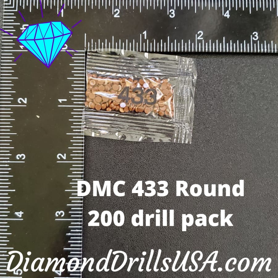 DMC 433 ROUND 5D Diamond Painting Drills Beads 433 Medium
