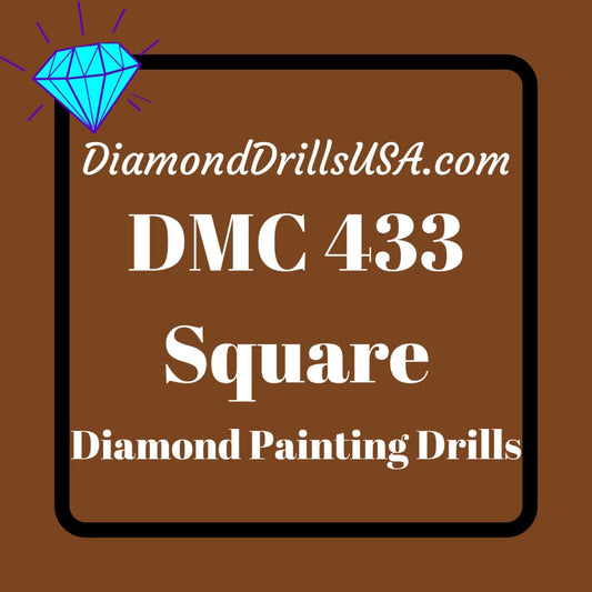 DMC 433 SQUARE 5D Diamond Painting Drills Beads 433 Medium