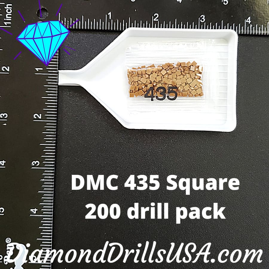 DMC 435 SQUARE Diamond Painting Drills Beads 435 Very Light