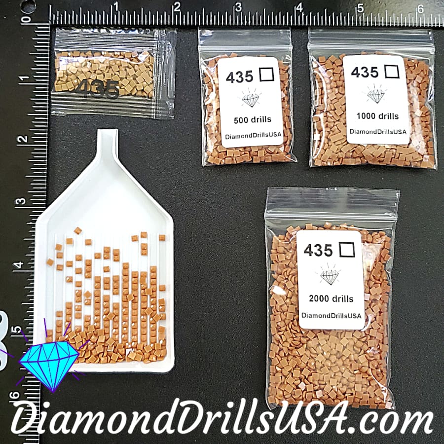 DMC 435 SQUARE Diamond Painting Drills Beads 435 Very Light