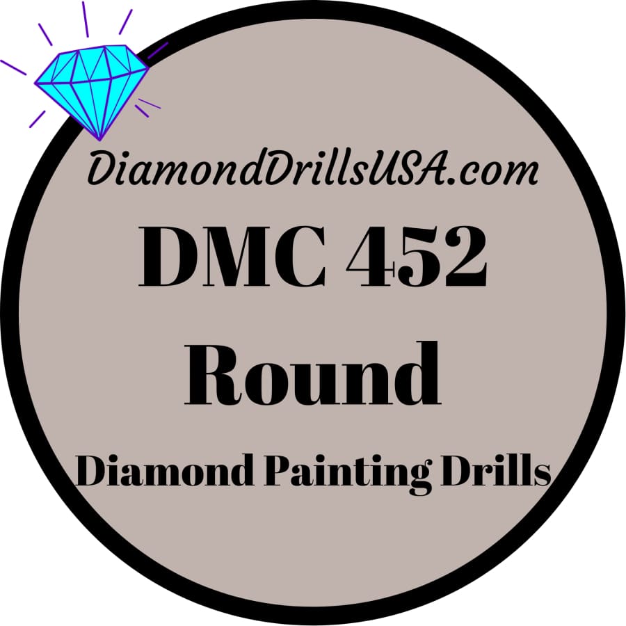 DMC 452 ROUND 5D Diamond Painting Drills Beads DMC 452