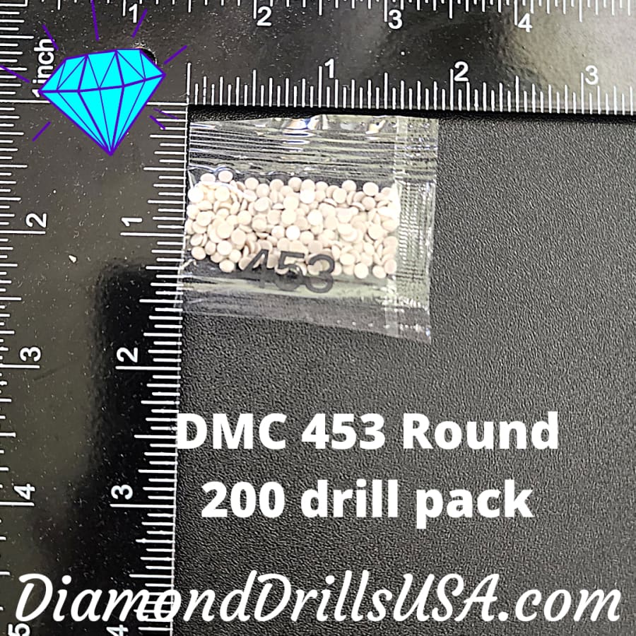 DMC 453 ROUND Diamond Painting Drills Beads 453 Light Shell