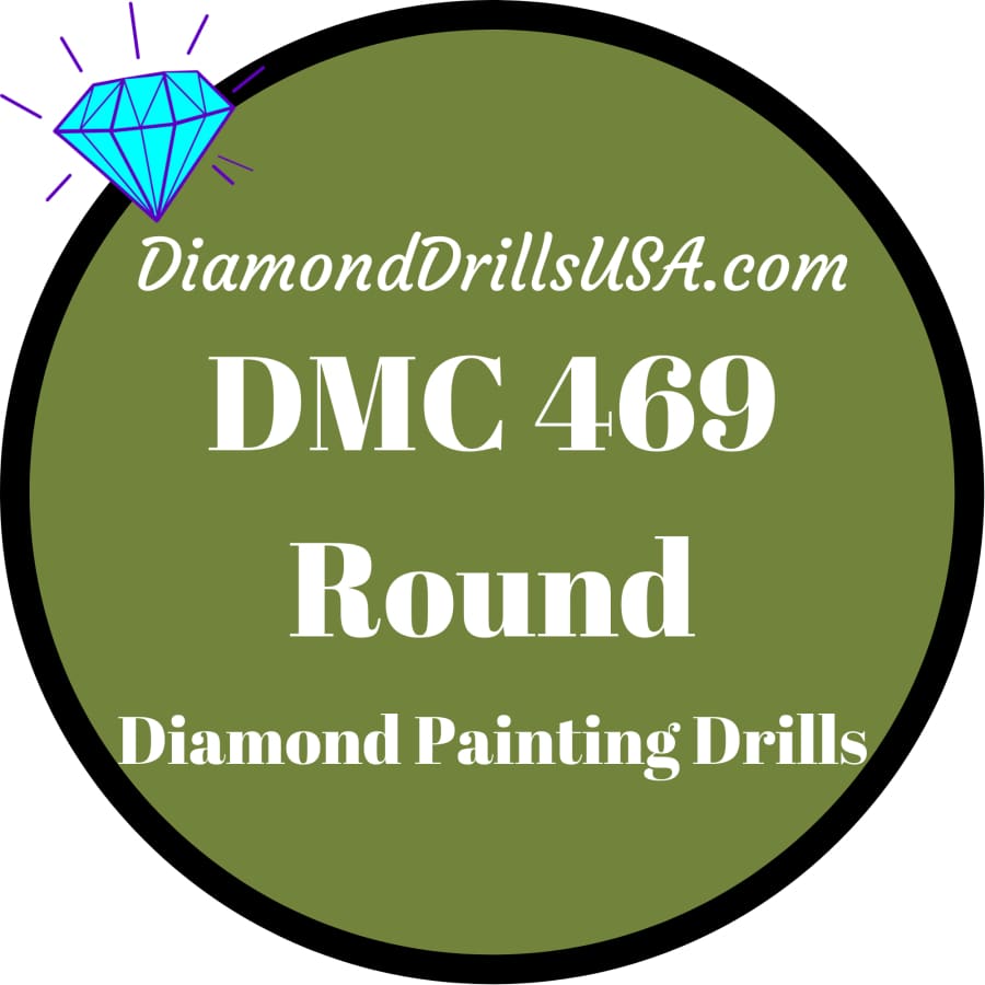 Round DMC Diamond Painting Labels 0.75 Inch, DMC Stickers for