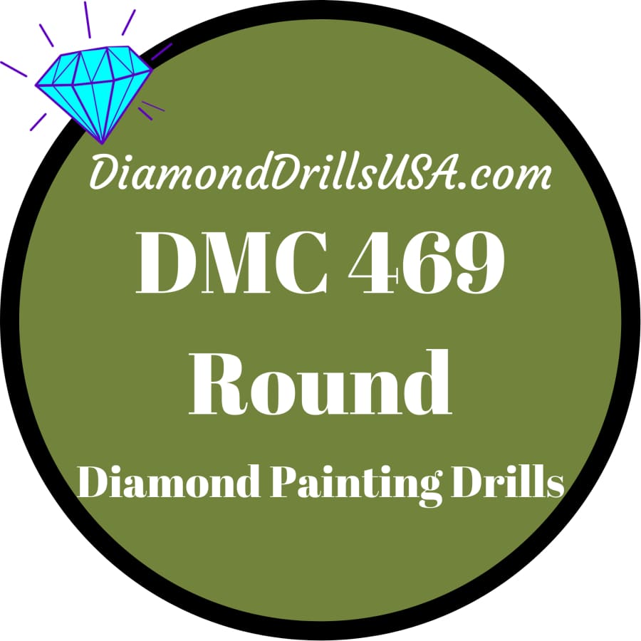 DMC 469 ROUND 5D Diamond Painting Drills Beads 469 Avocado