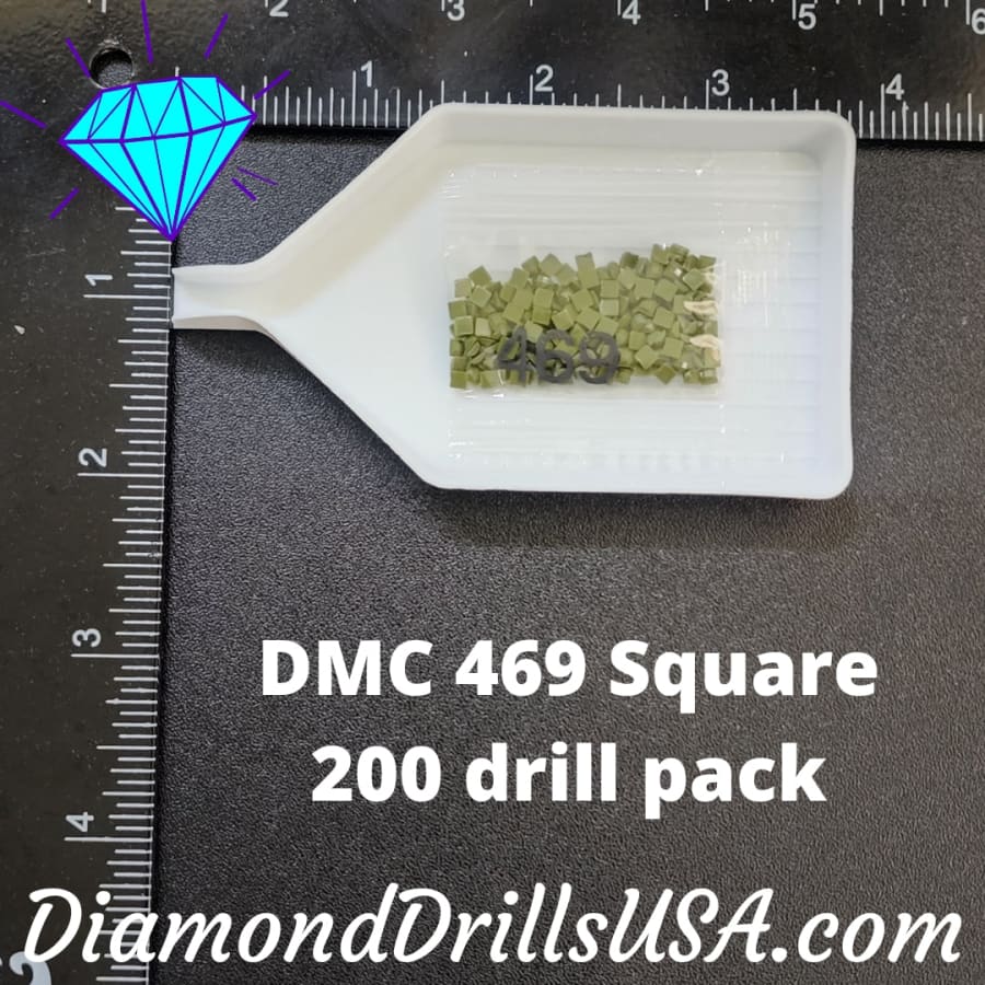 DMC 469 SQUARE 5D Diamond Painting Drills Beads 469 Avocado