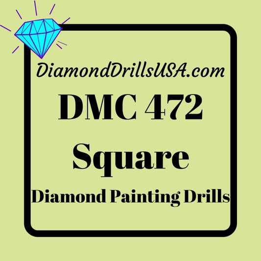DMC 472 SQUARE 5D Diamond Painting Drills Beads DMC 472