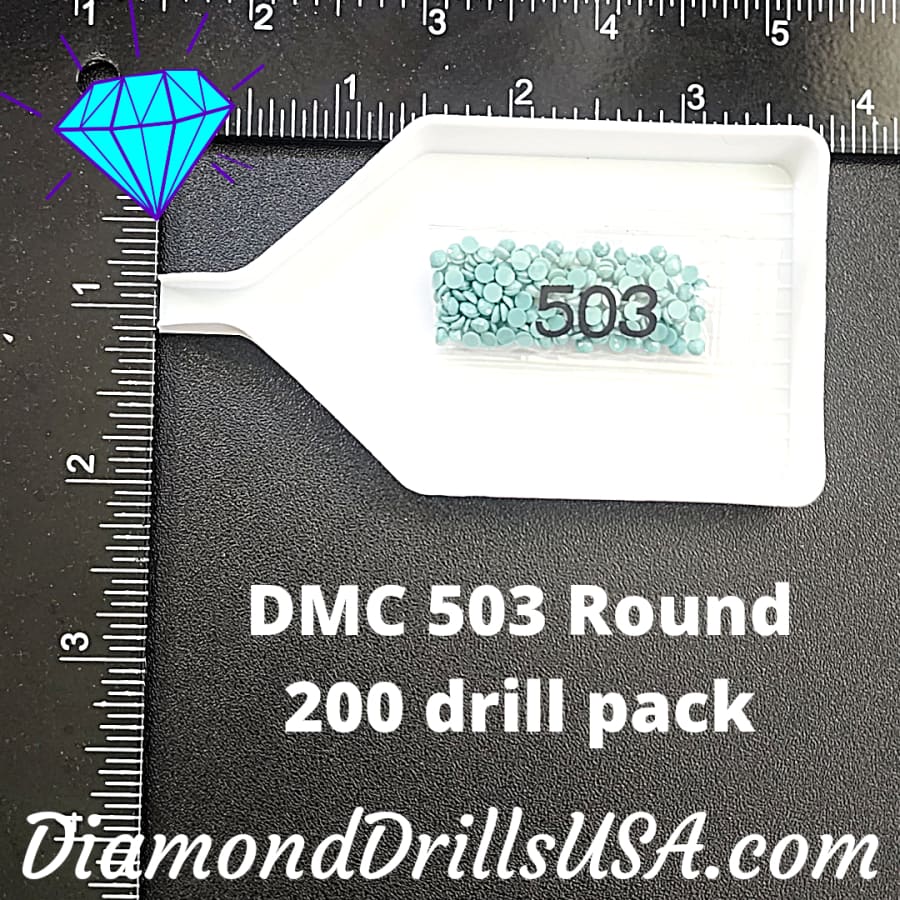 DMC 503 ROUND 5D Diamond Painting Drills Beads DMC 503