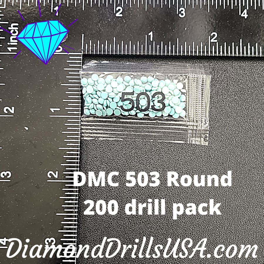 DMC 503 ROUND 5D Diamond Painting Drills Beads DMC 503