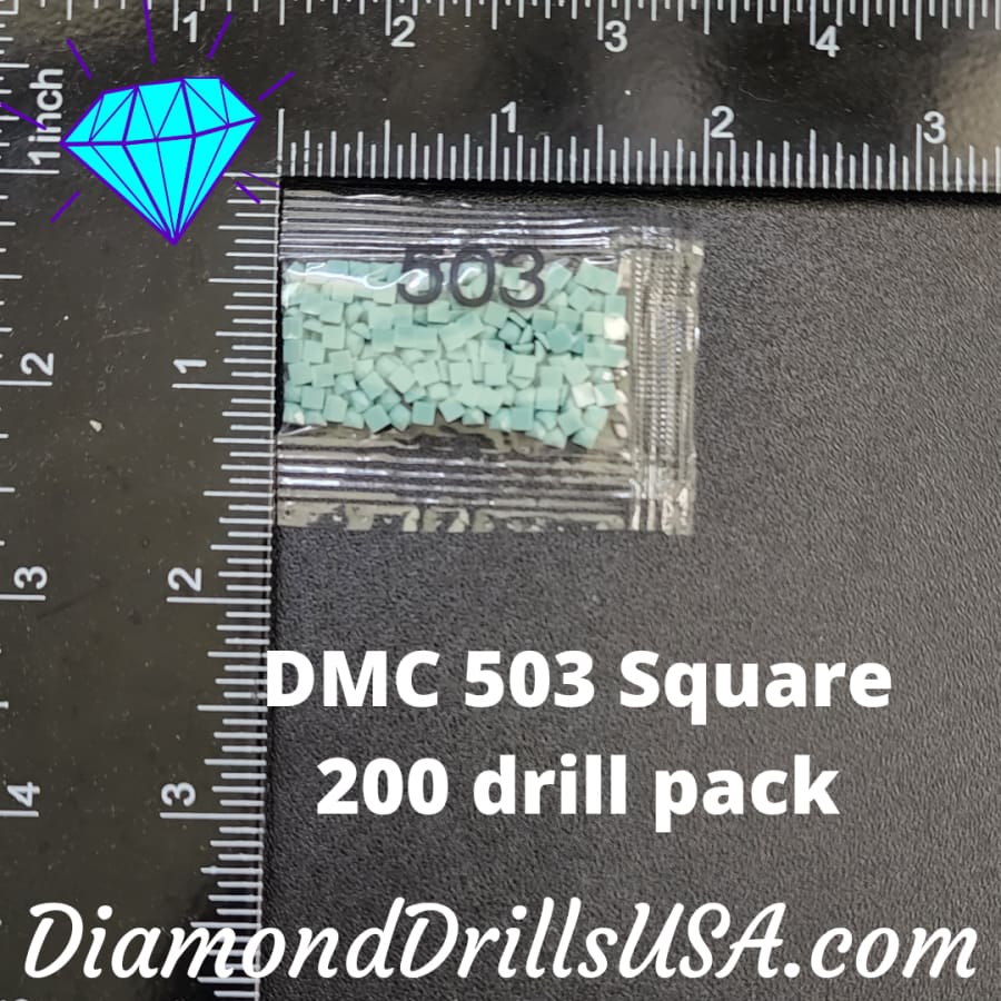 DMC 503 SQUARE 5D Diamond Painting Drills Beads DMC 503