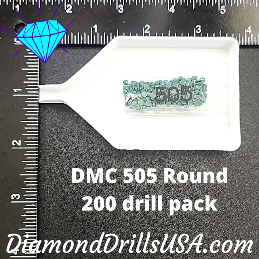 DMC 505 ROUND 5D Diamond Painting Drills Beads DMC 505 Jade