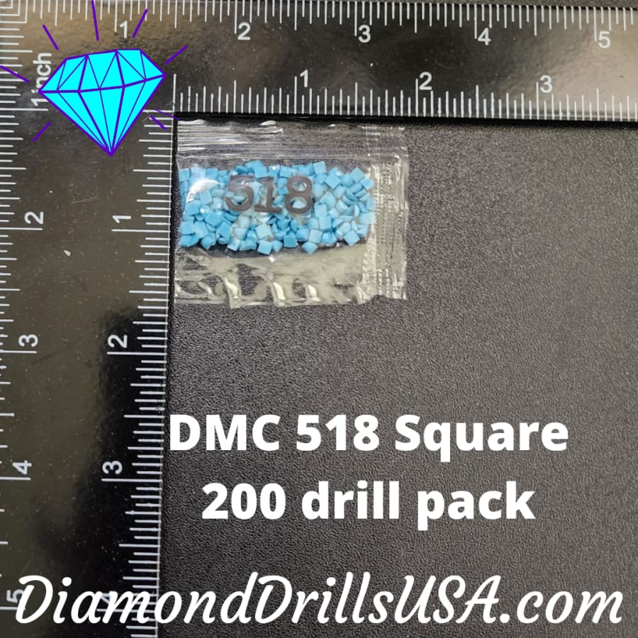 DMC 518 SQUARE 5D Diamond Painting Drills Beads DMC 518