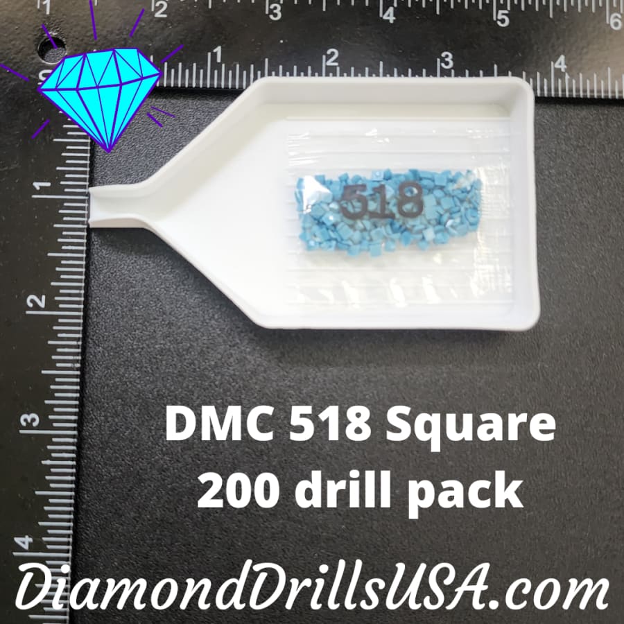 DMC 518 SQUARE 5D Diamond Painting Drills Beads DMC 518