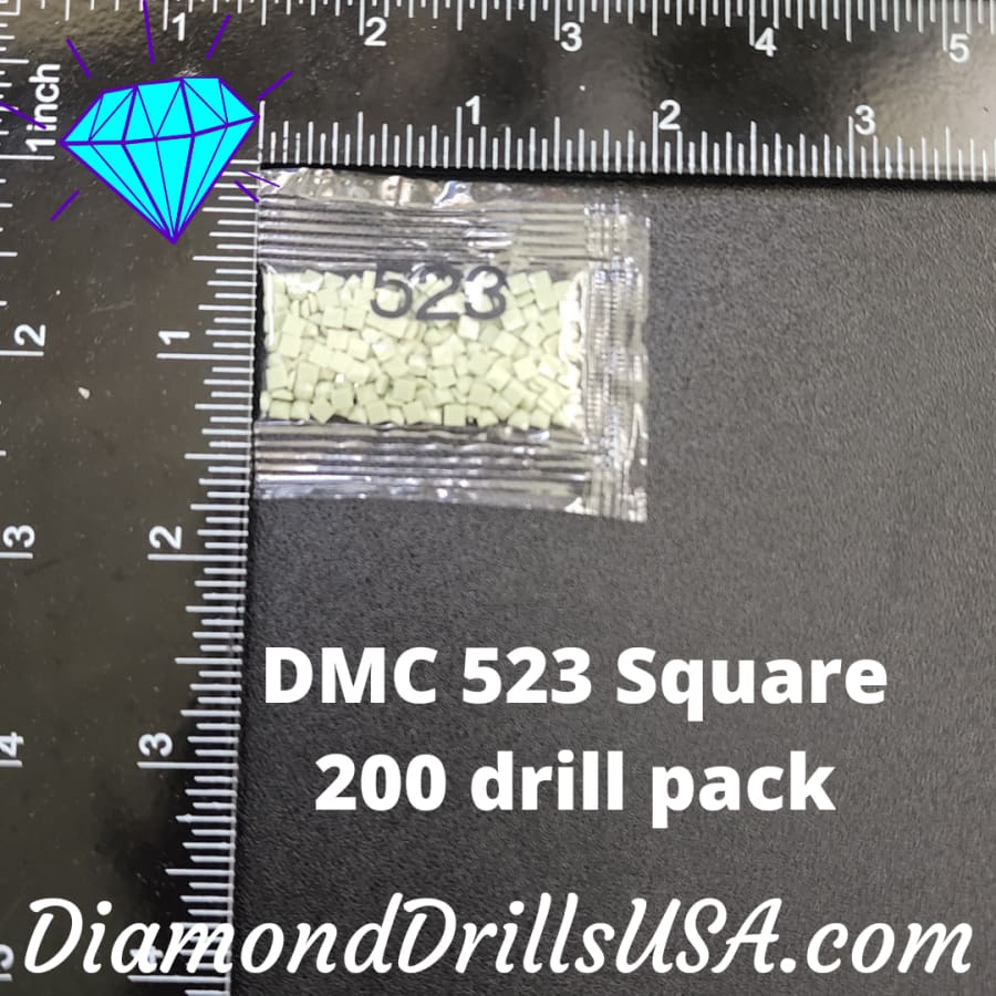 DMC 523 SQUARE 5D Diamond Painting Drills Beads DMC 523