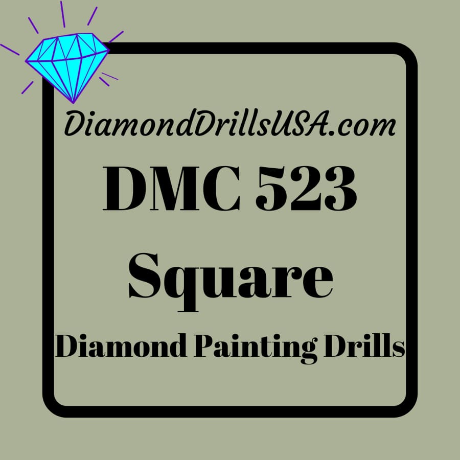 DMC 523 SQUARE 5D Diamond Painting Drills Beads DMC 523