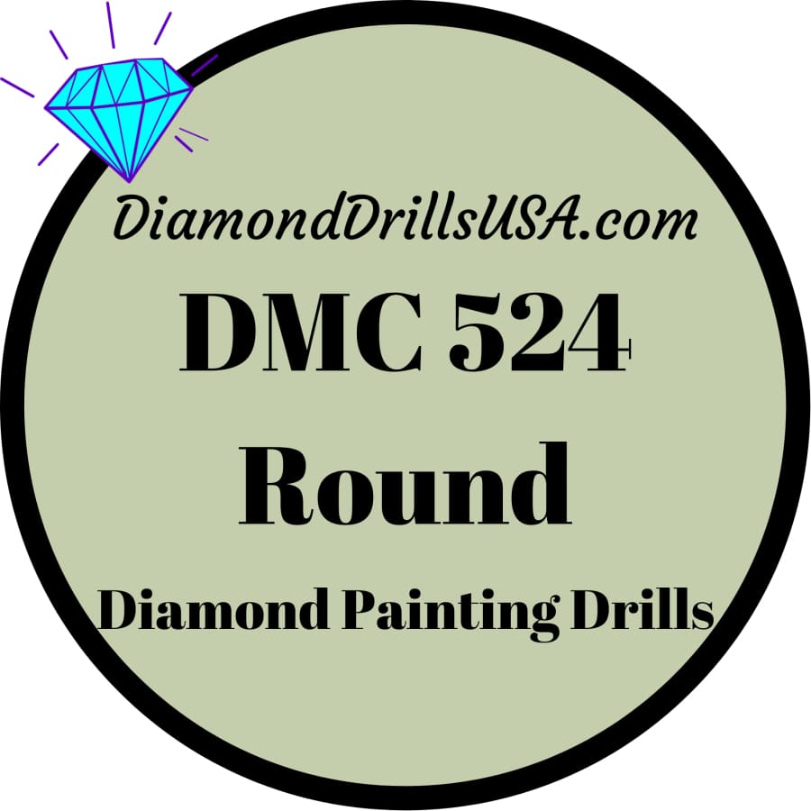 DMC 524 ROUND 5D Diamond Painting Drills Beads DMC 524 Very
