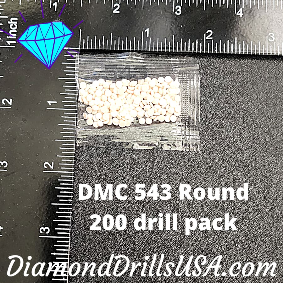 DMC 543 ROUND 5D Diamond Painting Drills Beads DMC 543 Ultra