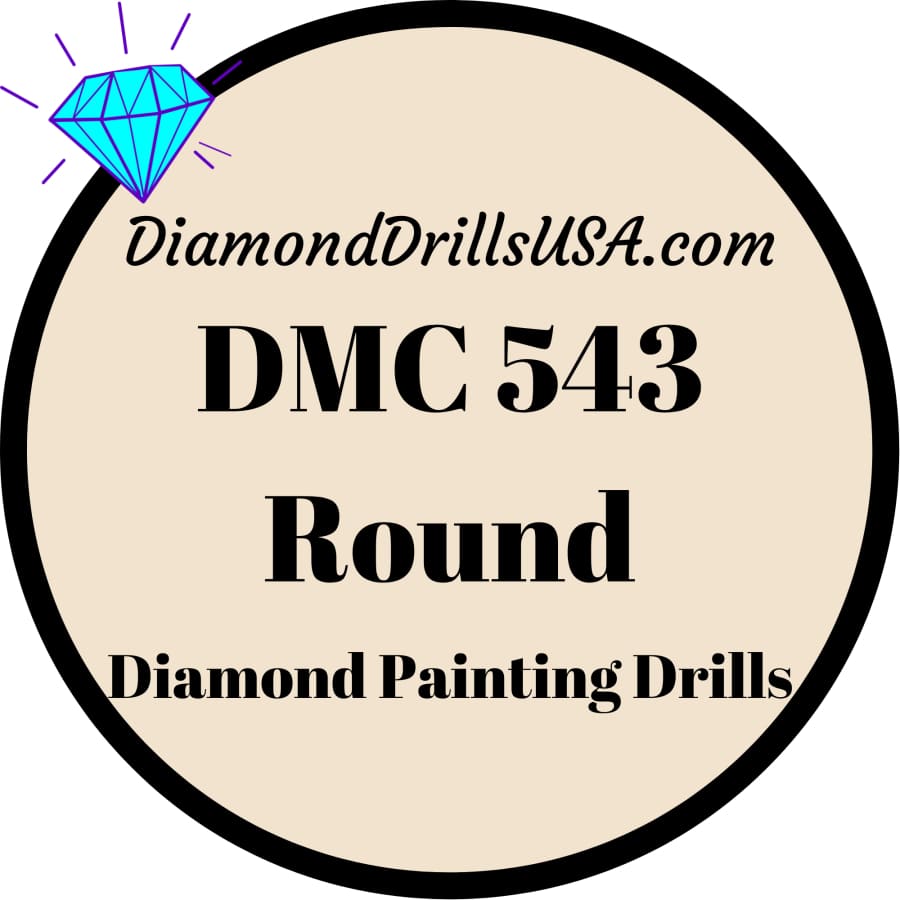 DMC 543 ROUND 5D Diamond Painting Drills Beads DMC 543 Ultra
