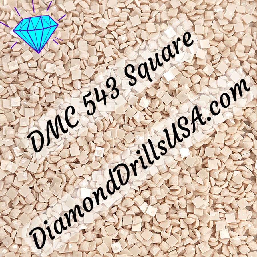 DMC 543 SQUARE 5D Diamond Painting Drills Beads DMC 543