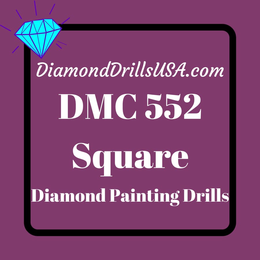 DMC 552 SQUARE 5D Diamond Painting Drills Beads DMC 552