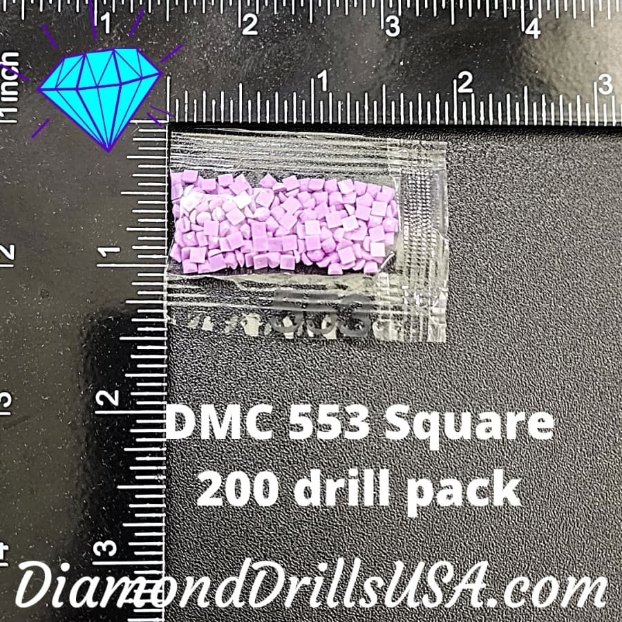 DMC 553 SQUARE 5D Diamond Painting Drills Beads DMC 553
