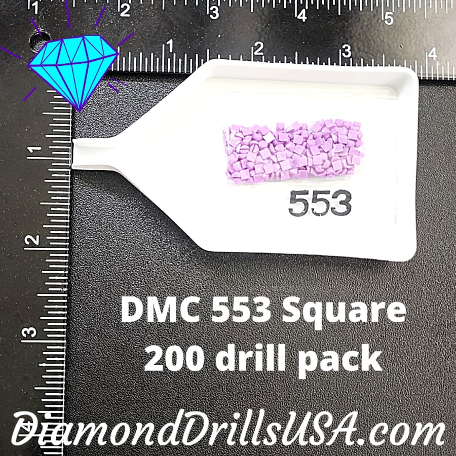 DMC 553 SQUARE 5D Diamond Painting Drills Beads DMC 553