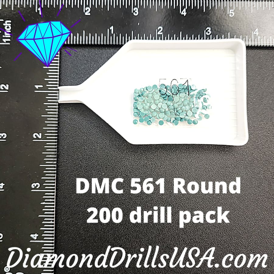 DMC 561 ROUND 5D Diamond Painting Drills Beads DMC 561 Very