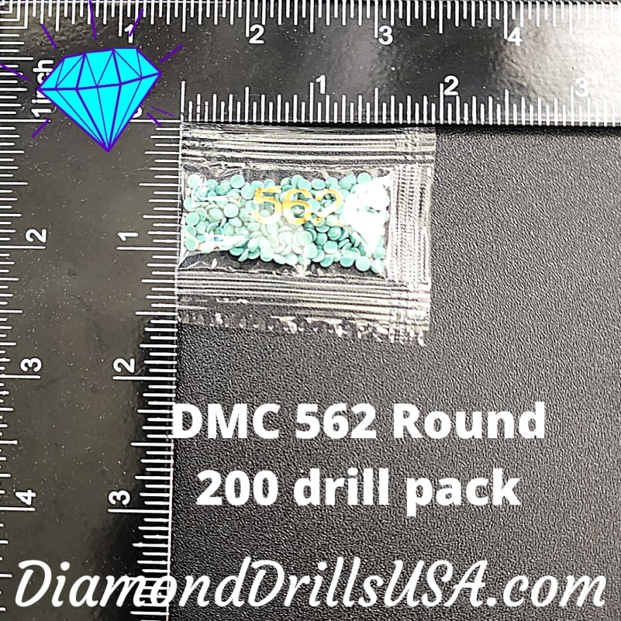DMC 562 ROUND 5D Diamond Painting Drills Beads DMC 562