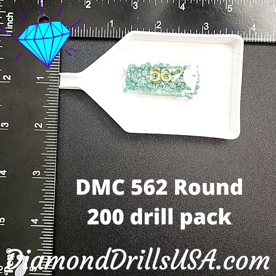 DMC 562 ROUND 5D Diamond Painting Drills Beads DMC 562