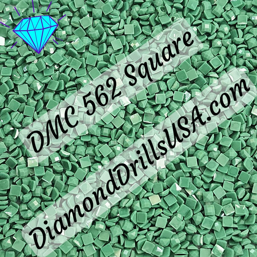 DMC 562 SQUARE 5D Diamond Painting Drills Beads DMC 562