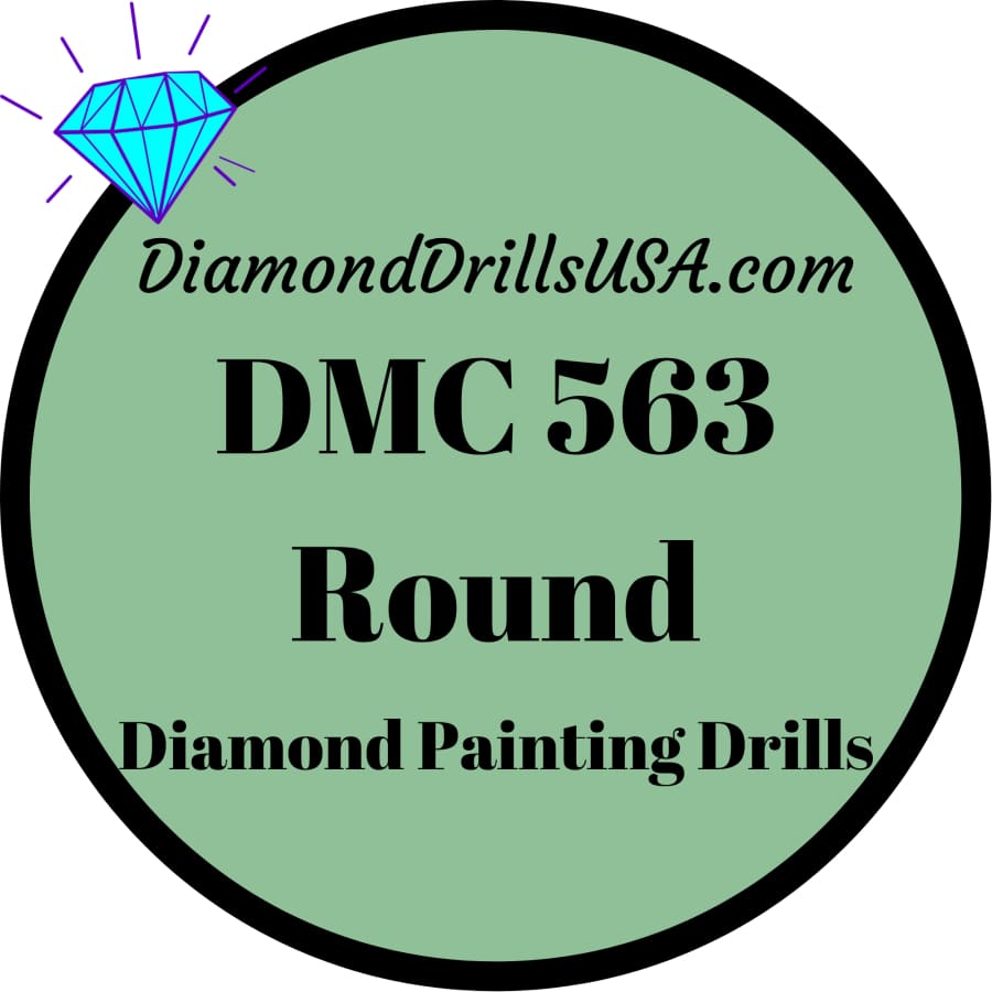 DMC 563 ROUND 5D Diamond Painting Drills Beads DMC 563 Light