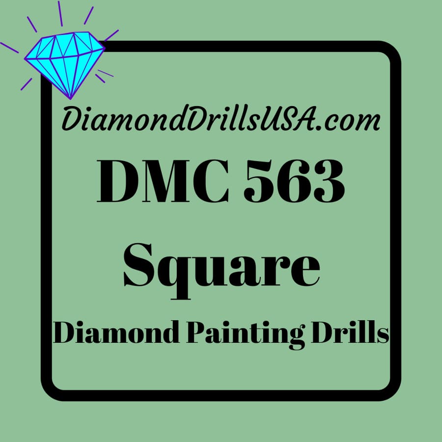 DMC 563 SQUARE 5D Diamond Painting Drills Beads DMC 563