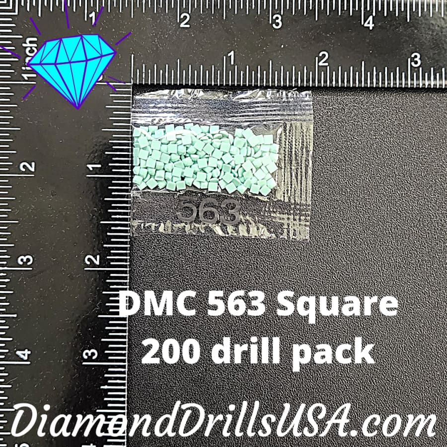 DMC 563 SQUARE 5D Diamond Painting Drills Beads DMC 563