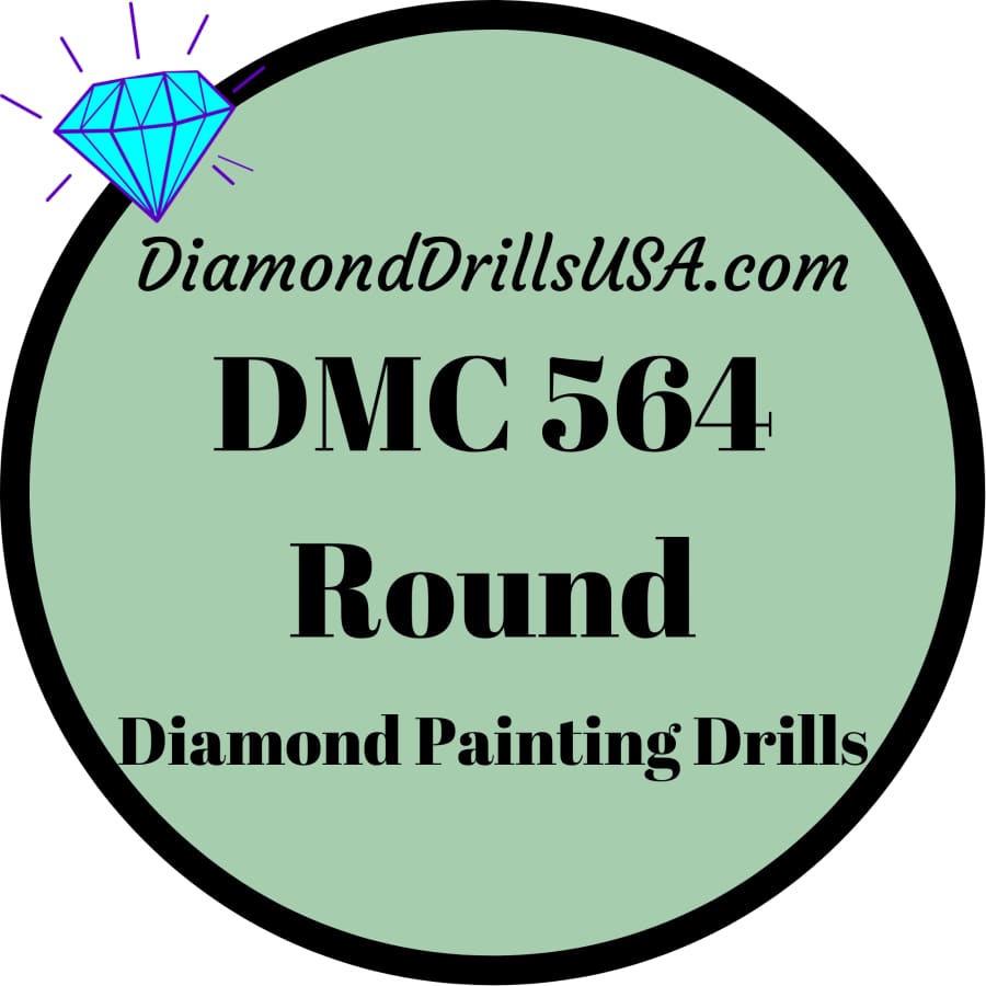 DMC 564 ROUND 5D Diamond Painting Drills Beads DMC 564 Very