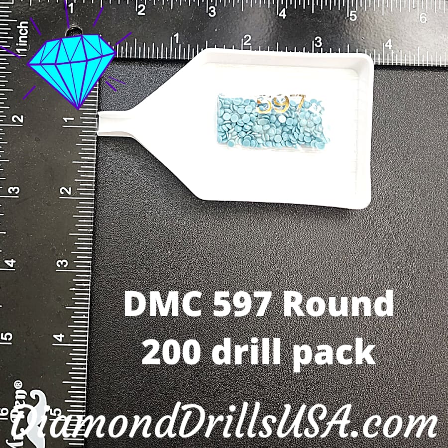DMC 597 ROUND 5D Diamond Painting Drills Beads DMC 597
