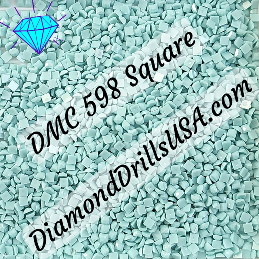 DMC 598 SQUARE 5D Diamond Painting Drills Beads DMC 598