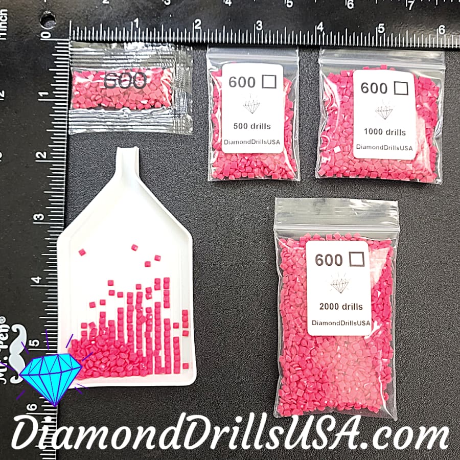DMC 600 SQUARE 5D Diamond Painting Drills DMC 600 Very Dark