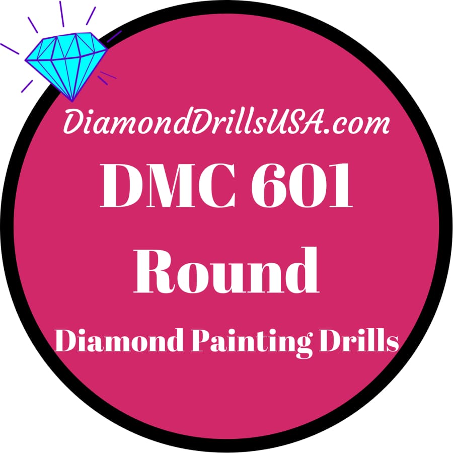 DMC 601 ROUND 5D Diamond Painting Drills DMC 601 Dark