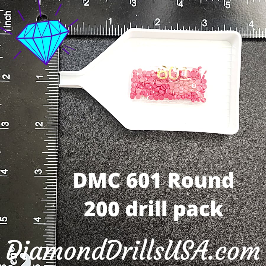 DMC 601 ROUND 5D Diamond Painting Drills DMC 601 Dark