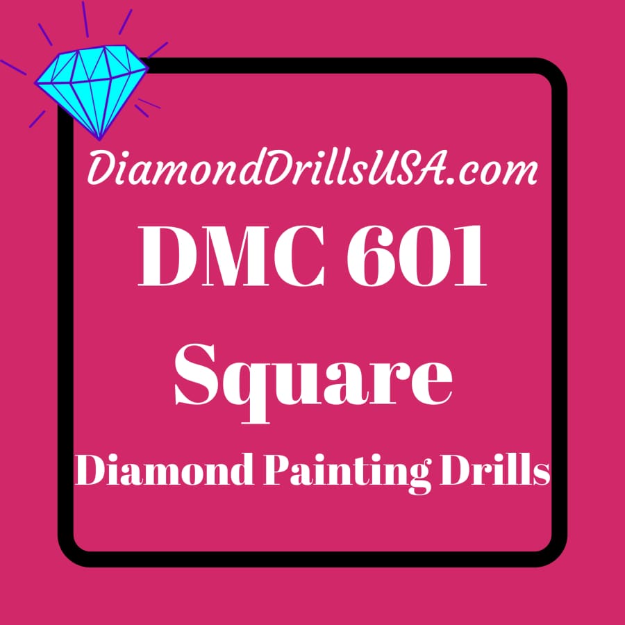 DiamondDrillsUSA - AB 601 SQUARE Aurora Borealis 5D Diamond Painting Drills  Beads DMC AB601 Dark Cranberry Red Pink Loose Bulk